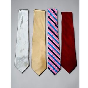 Nautica Puritan Necktie Bundle Mens OS Multicolor Good Striped Solid Silk Set
